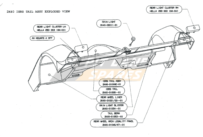 2K40 ISRS TAIL ASSEMBLY 